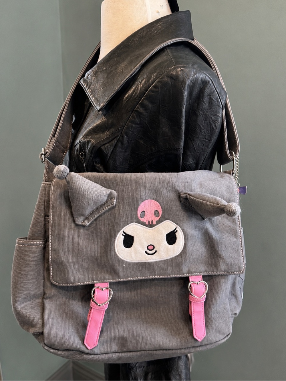 Hot Topic Kuromi Messenger Bag Kawaii Anime Goth Y2K